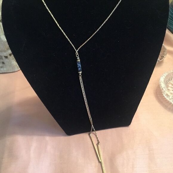 Goldtone Long Link Necklace - Picture 2 of 5